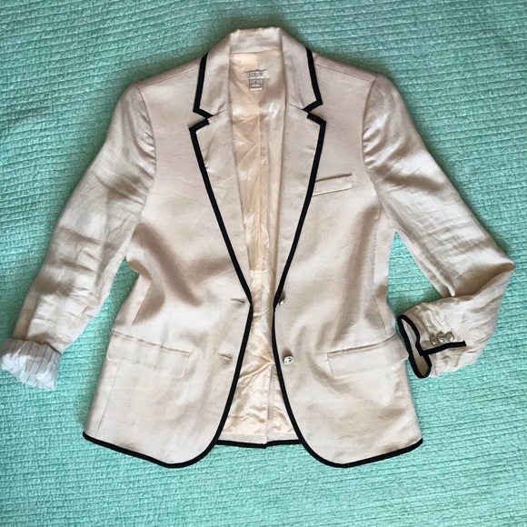 J. Crew Linen Blazer - Sz 4 - Picture 3 of 3